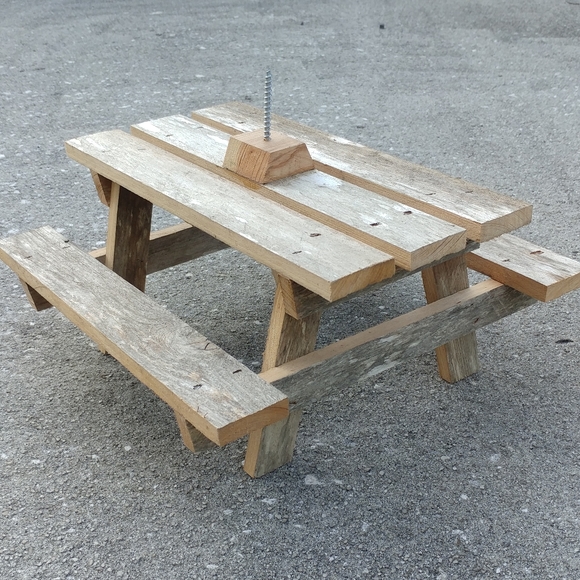 Squirrel corn picnic table novelty feeder gift - Picture 5 of 15